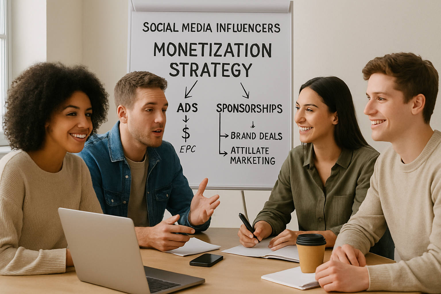 Monetization strategy session for social media influencers